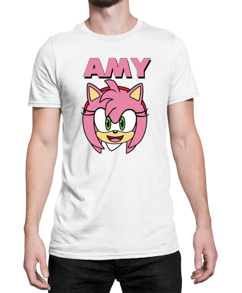 Мъжка Тениска Sonic The Hedgehog Amy Face 01
