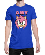 Мъжка Тениска Sonic The Hedgehog Amy Face 01
