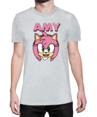 Мъжка Тениска Sonic The Hedgehog Amy Face 01