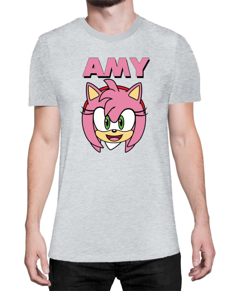 Мъжка Тениска Sonic The Hedgehog Amy Face 01