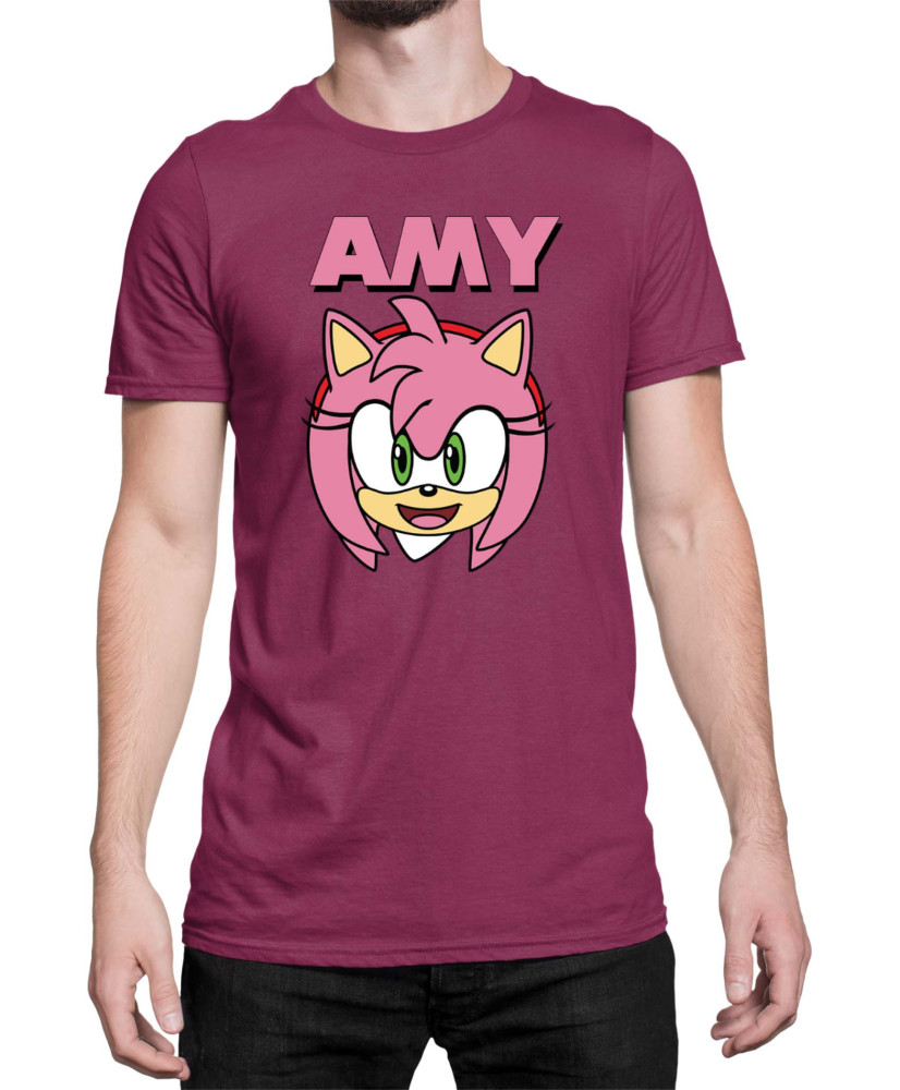 Мъжка Тениска Sonic The Hedgehog Amy Face 01
