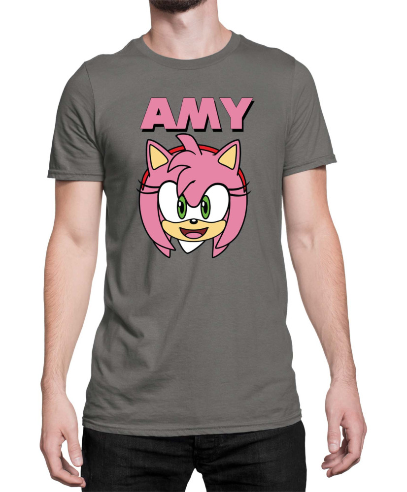Мъжка Тениска Sonic The Hedgehog Amy Face 01