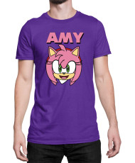Мъжка Тениска Sonic The Hedgehog Amy Face 01