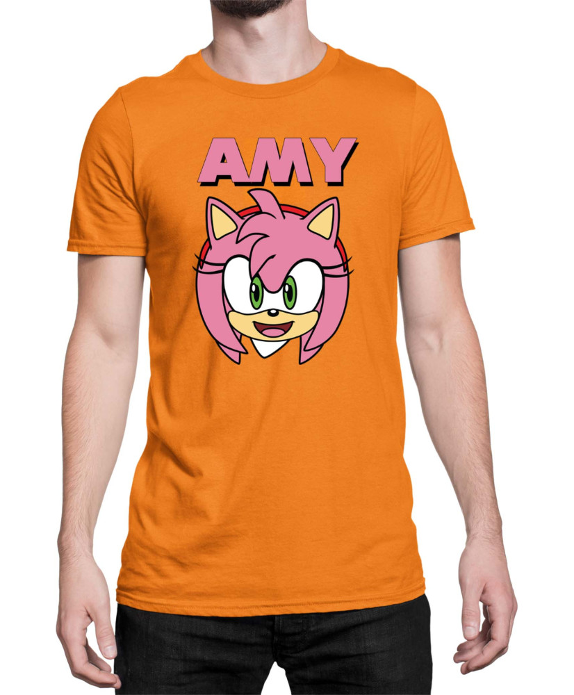 Мъжка Тениска Sonic The Hedgehog Amy Face 01