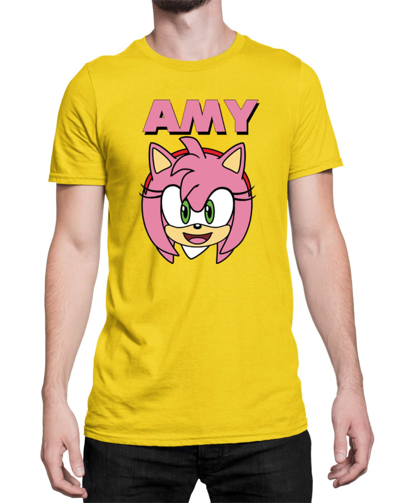 Мъжка Тениска Sonic The Hedgehog Amy Face 01