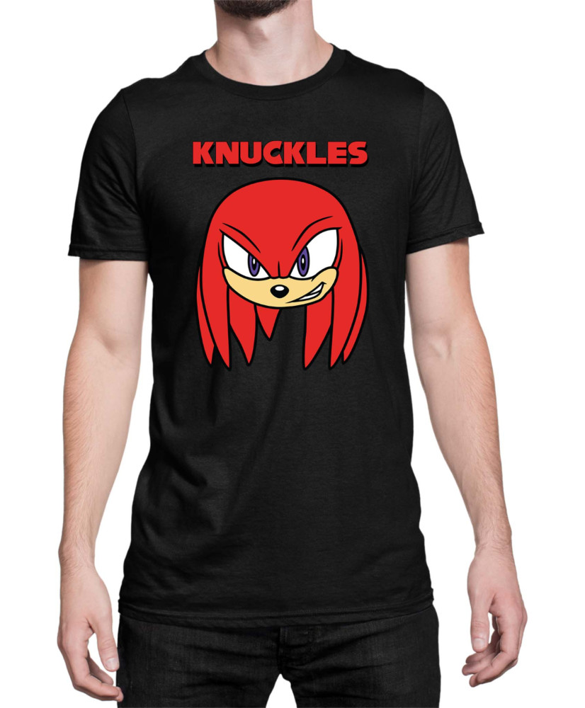 Мъжка Тениска Sonic The Hedgehog Knuckles Face 01