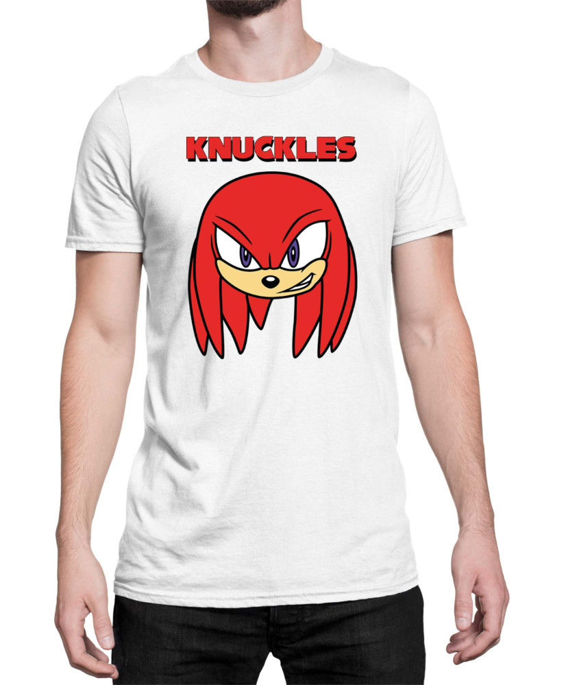 Мъжка Тениска Sonic The Hedgehog Knuckles Face 01