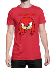 Мъжка Тениска Sonic The Hedgehog Knuckles Face 01