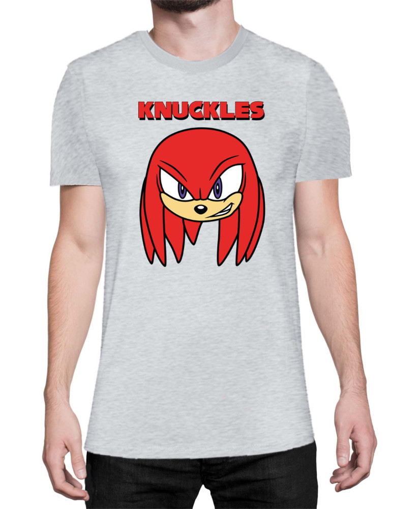 Мъжка Тениска Sonic The Hedgehog Knuckles Face 01