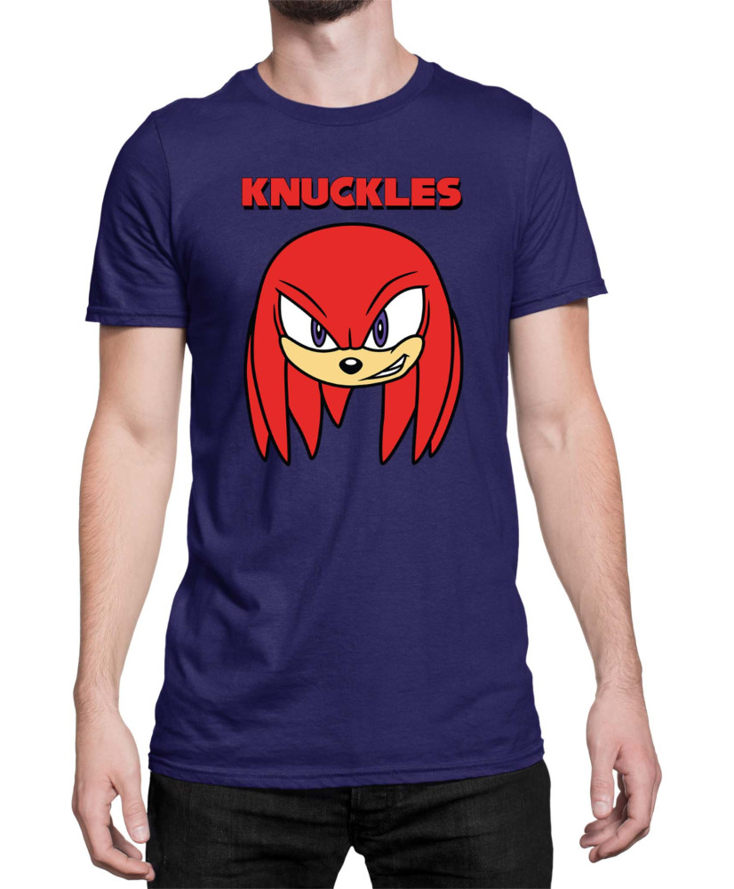 Мъжка Тениска Sonic The Hedgehog Knuckles Face 01