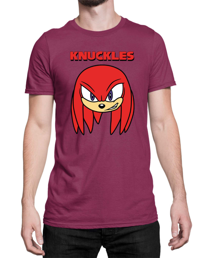 Мъжка Тениска Sonic The Hedgehog Knuckles Face 01
