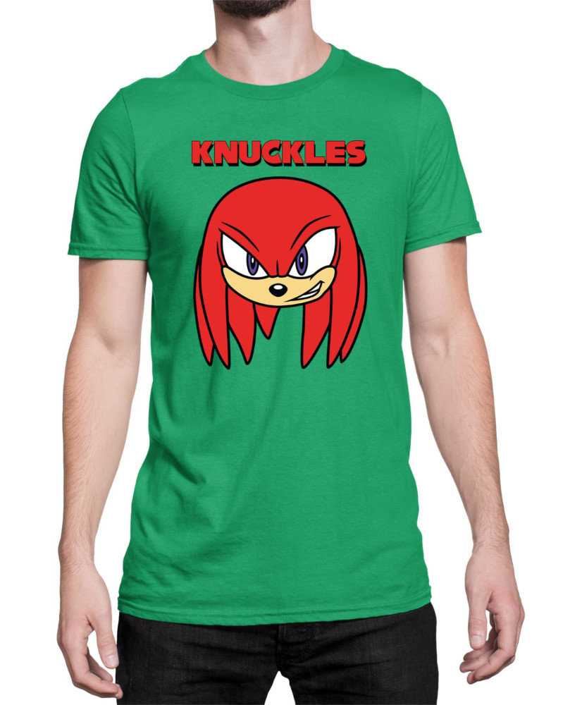 Мъжка Тениска Sonic The Hedgehog Knuckles Face 01