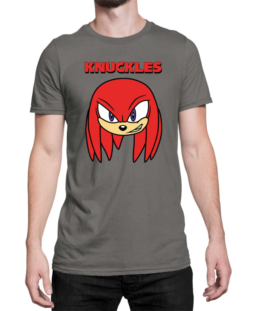 Мъжка Тениска Sonic The Hedgehog Knuckles Face 01