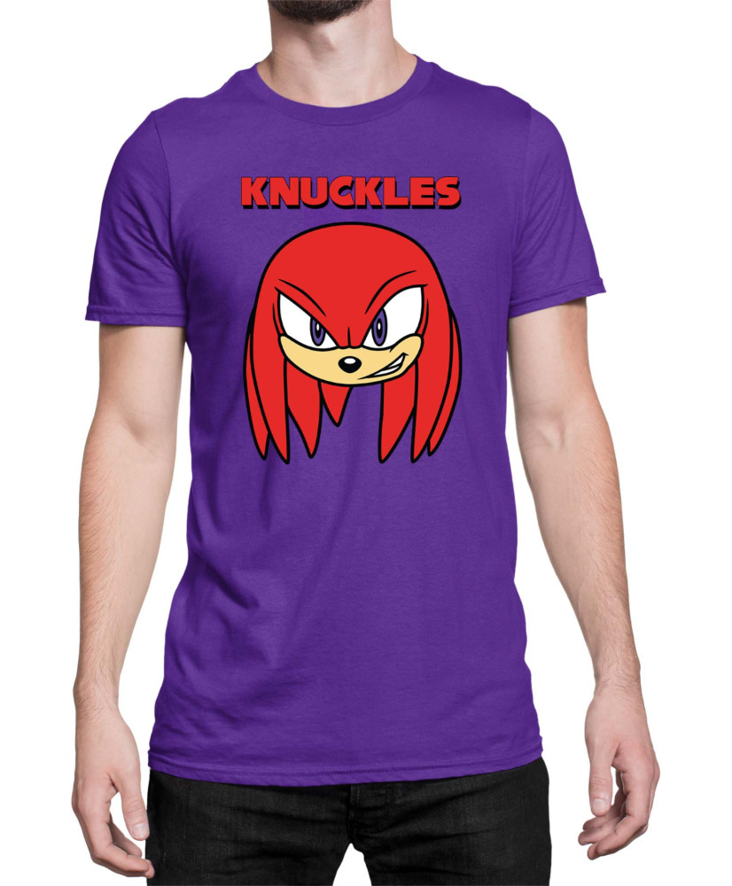 Мъжка Тениска Sonic The Hedgehog Knuckles Face 01