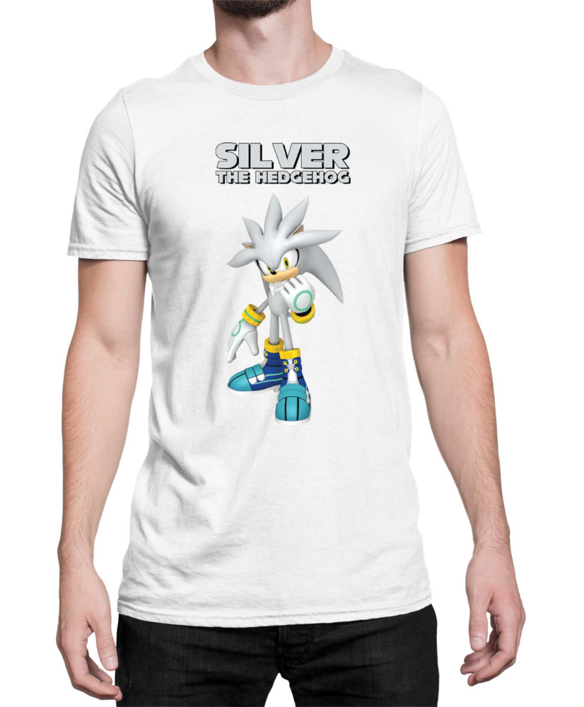Мъжка Тениска Sonic The Hedgehog Silver 01