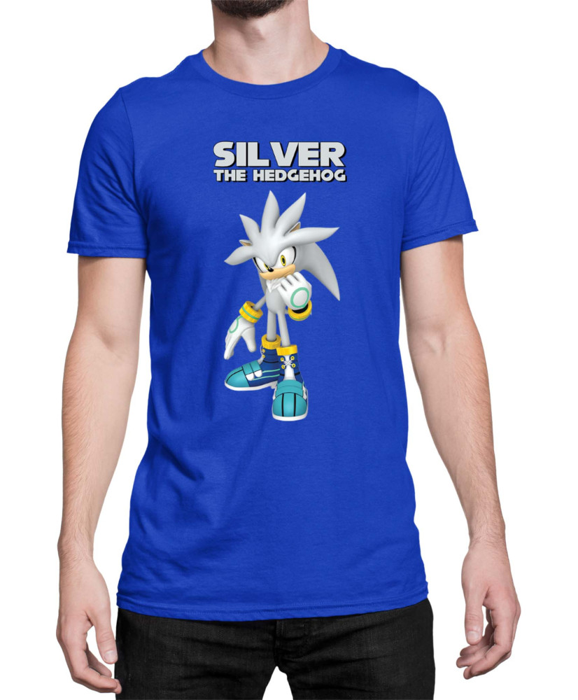Мъжка Тениска Sonic The Hedgehog Silver 01
