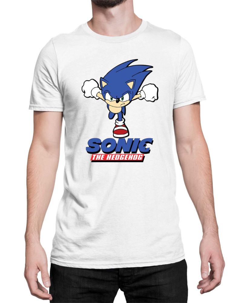Мъжка Тениска Sonic The Hedgehog Sonic Naruto Run