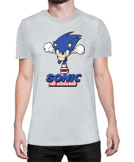 Мъжка Тениска Sonic The Hedgehog Sonic Naruto Run