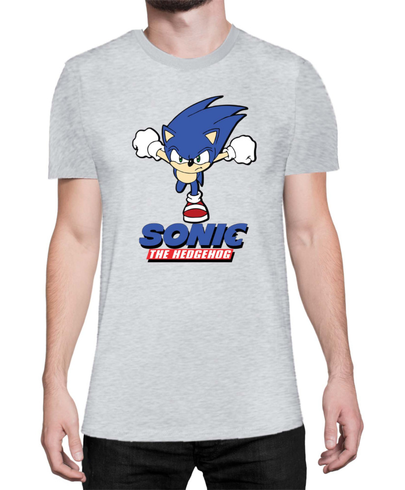 Мъжка Тениска Sonic The Hedgehog Sonic Naruto Run