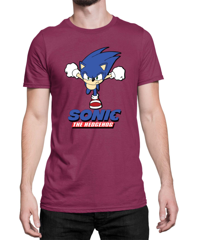 Мъжка Тениска Sonic The Hedgehog Sonic Naruto Run