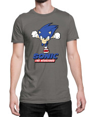 Мъжка Тениска Sonic The Hedgehog Sonic Naruto Run