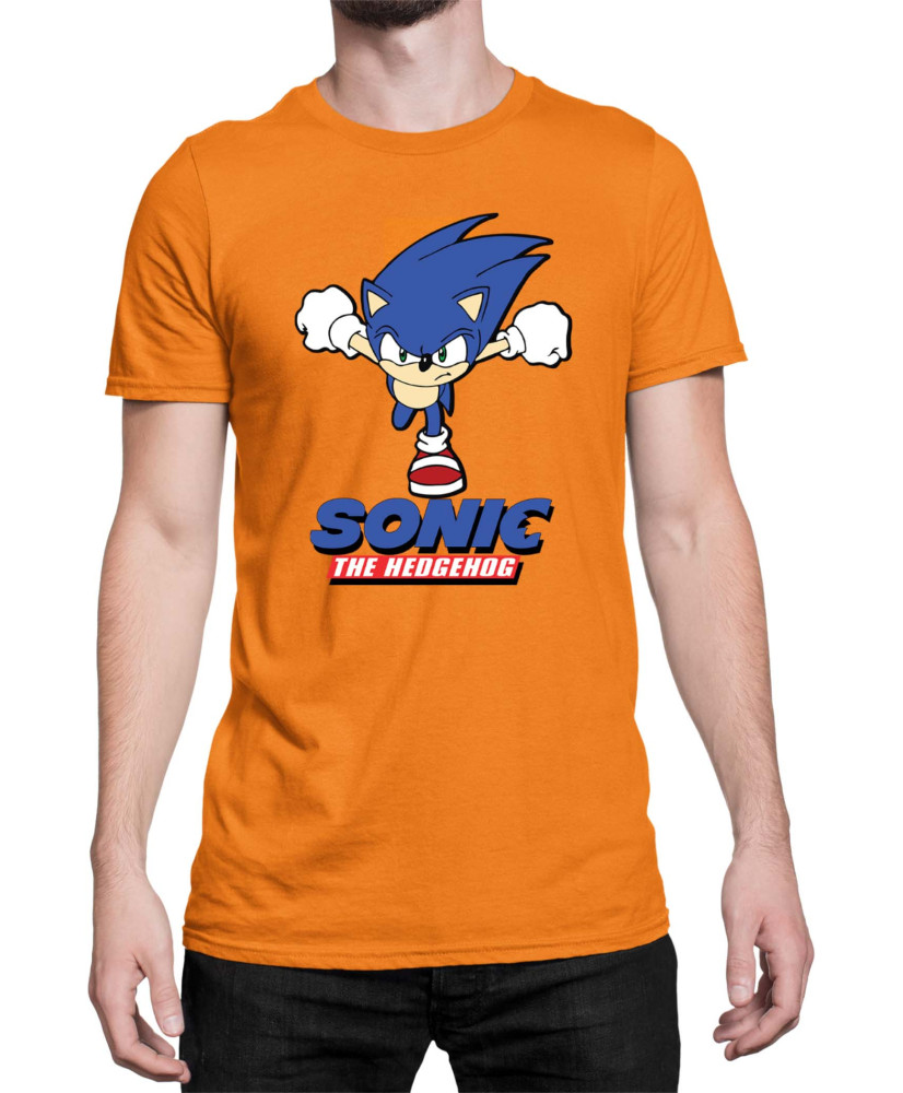 Мъжка Тениска Sonic The Hedgehog Sonic Naruto Run
