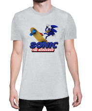 Мъжка Тениска Sonic The Hedgehog Sonic Skateboard