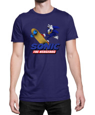 Мъжка Тениска Sonic The Hedgehog Sonic Skateboard