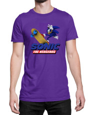 Мъжка Тениска Sonic The Hedgehog Sonic Skateboard