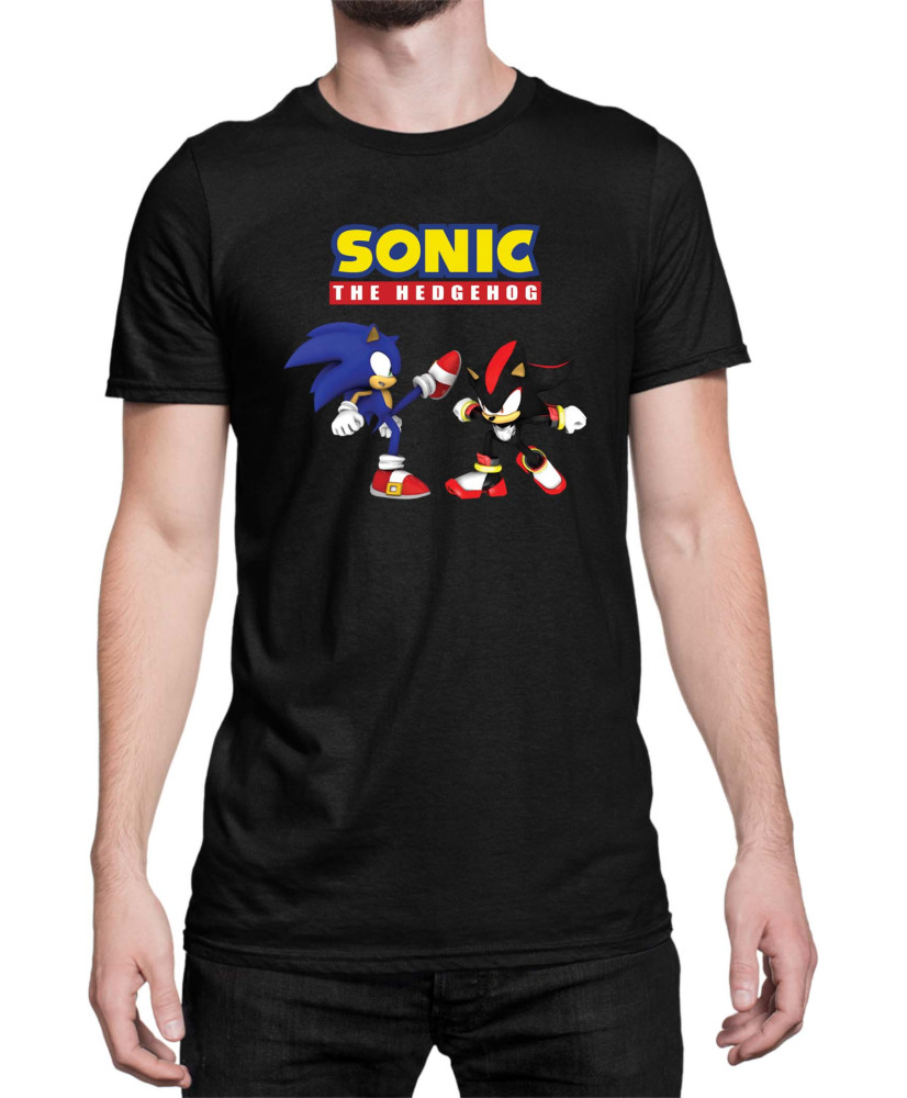 Мъжка Тениска Sonic The Hedgehog Sonic Vs Shadow