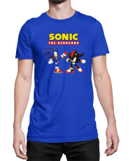 Мъжка Тениска Sonic The Hedgehog Sonic Vs Shadow
