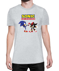 Мъжка Тениска Sonic The Hedgehog Sonic Vs Shadow