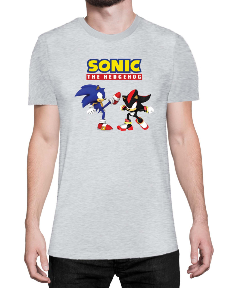 Мъжка Тениска Sonic The Hedgehog Sonic Vs Shadow