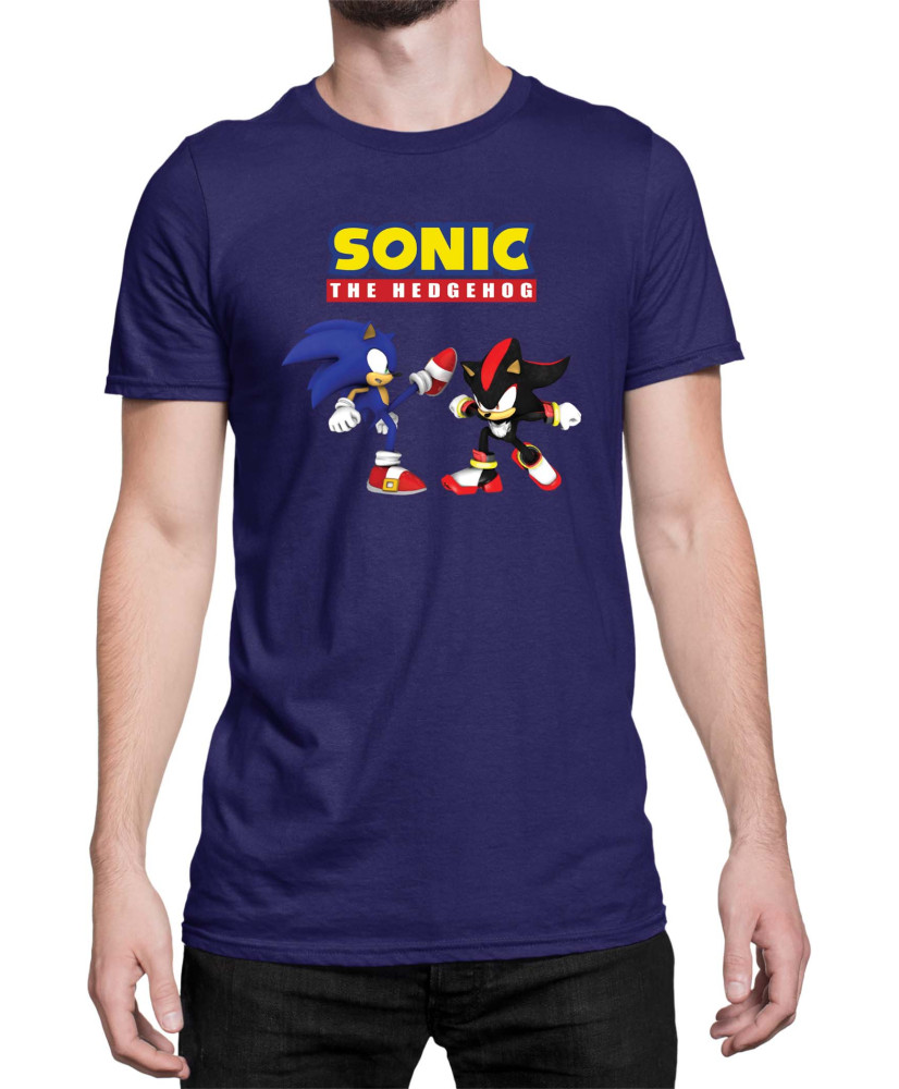Мъжка Тениска Sonic The Hedgehog Sonic Vs Shadow