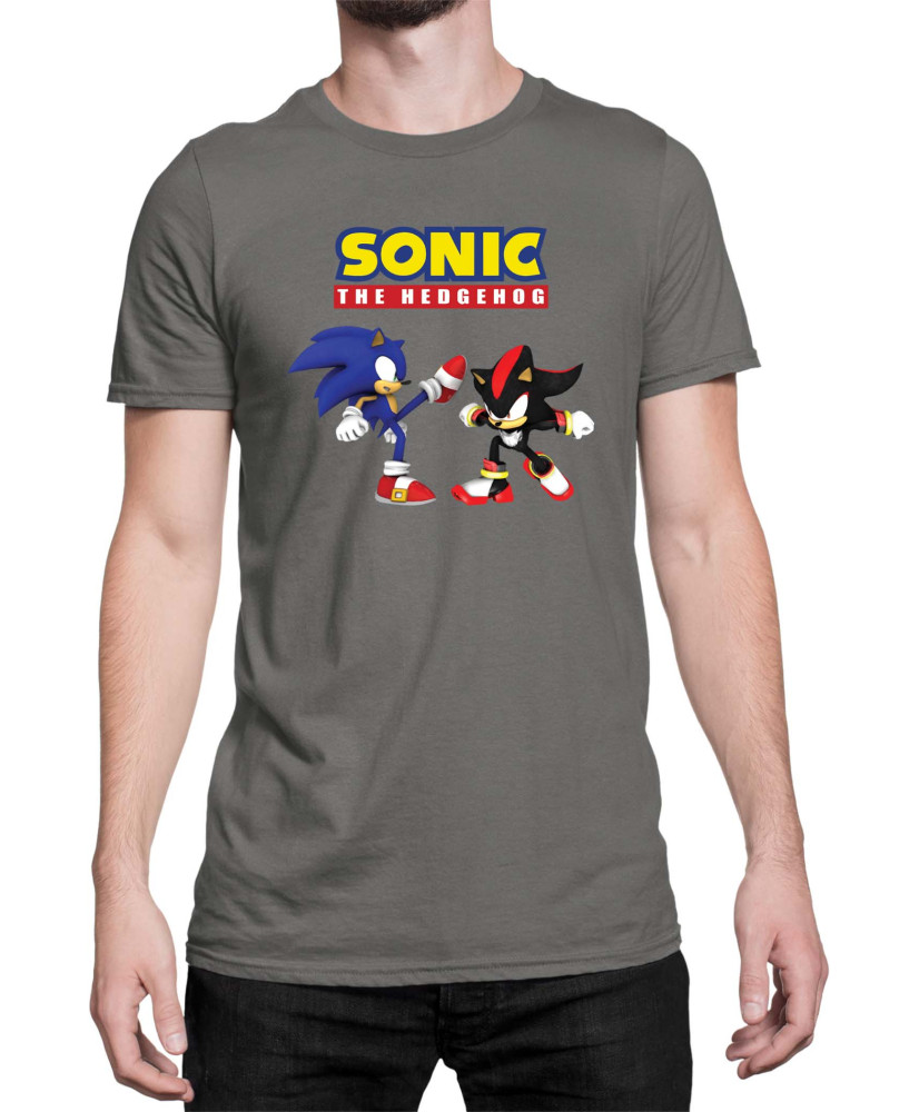 Мъжка Тениска Sonic The Hedgehog Sonic Vs Shadow