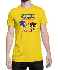 Мъжка Тениска Sonic The Hedgehog Sonic Vs Shadow