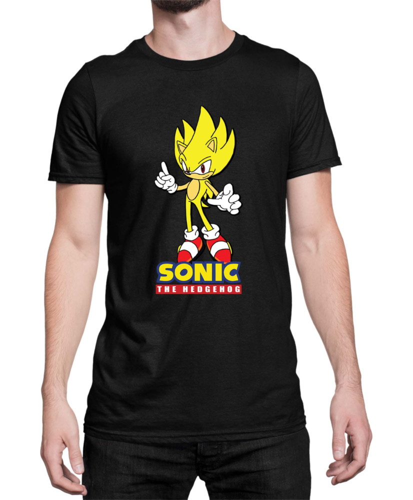 Мъжка Тениска Sonic The Hedgehog Sonic Yellow 01