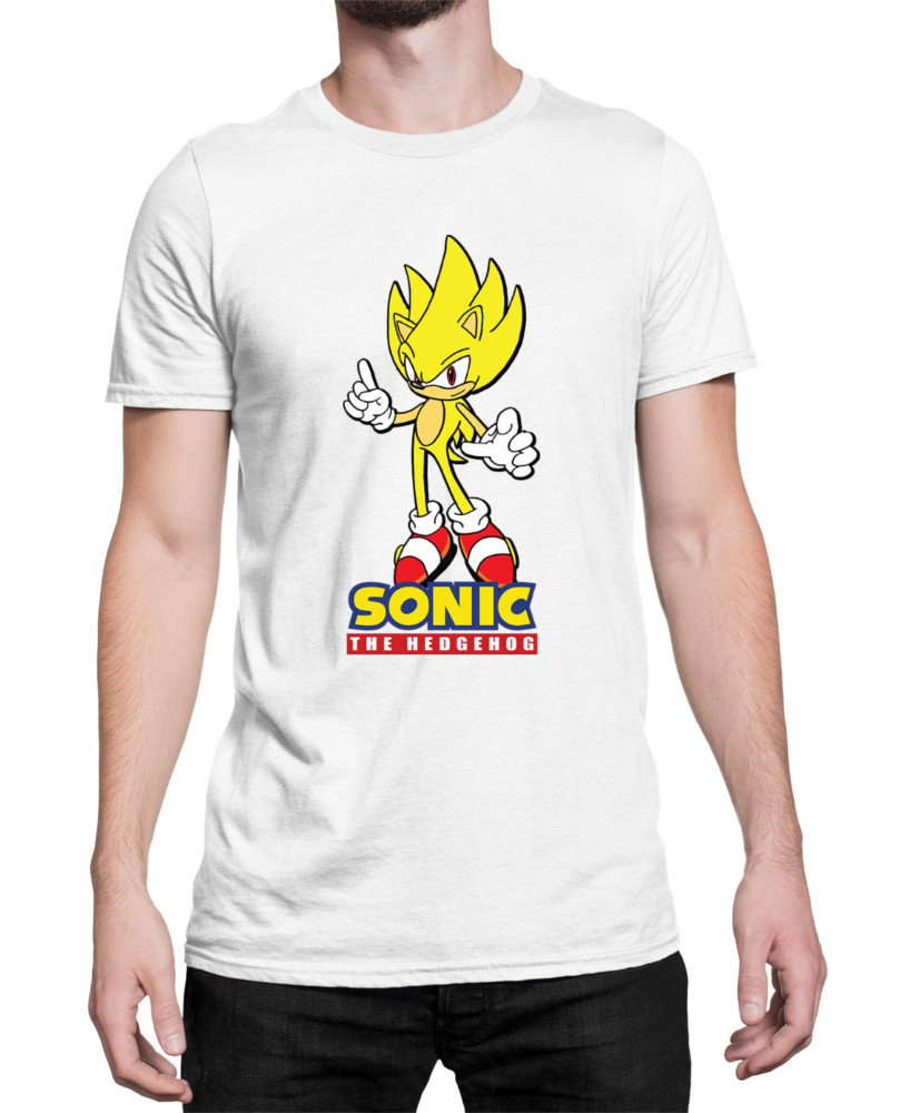 Мъжка Тениска Sonic The Hedgehog Sonic Yellow 01