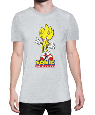 Мъжка Тениска Sonic The Hedgehog Sonic Yellow 01