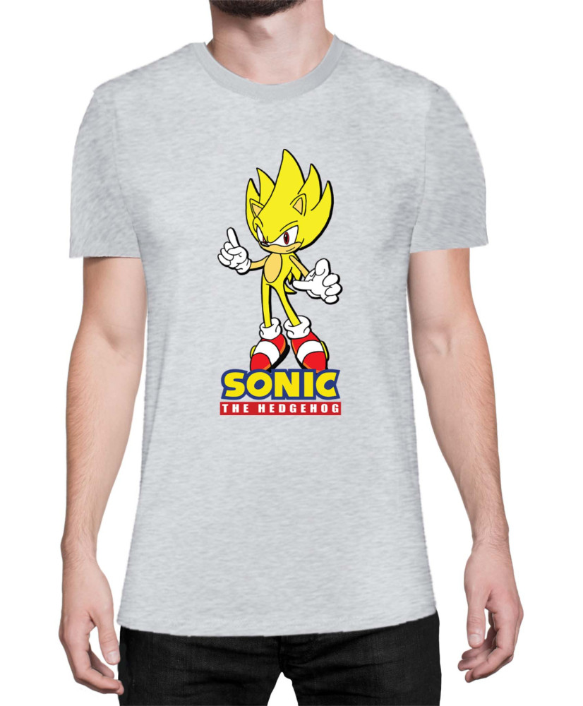 Мъжка Тениска Sonic The Hedgehog Sonic Yellow 01
