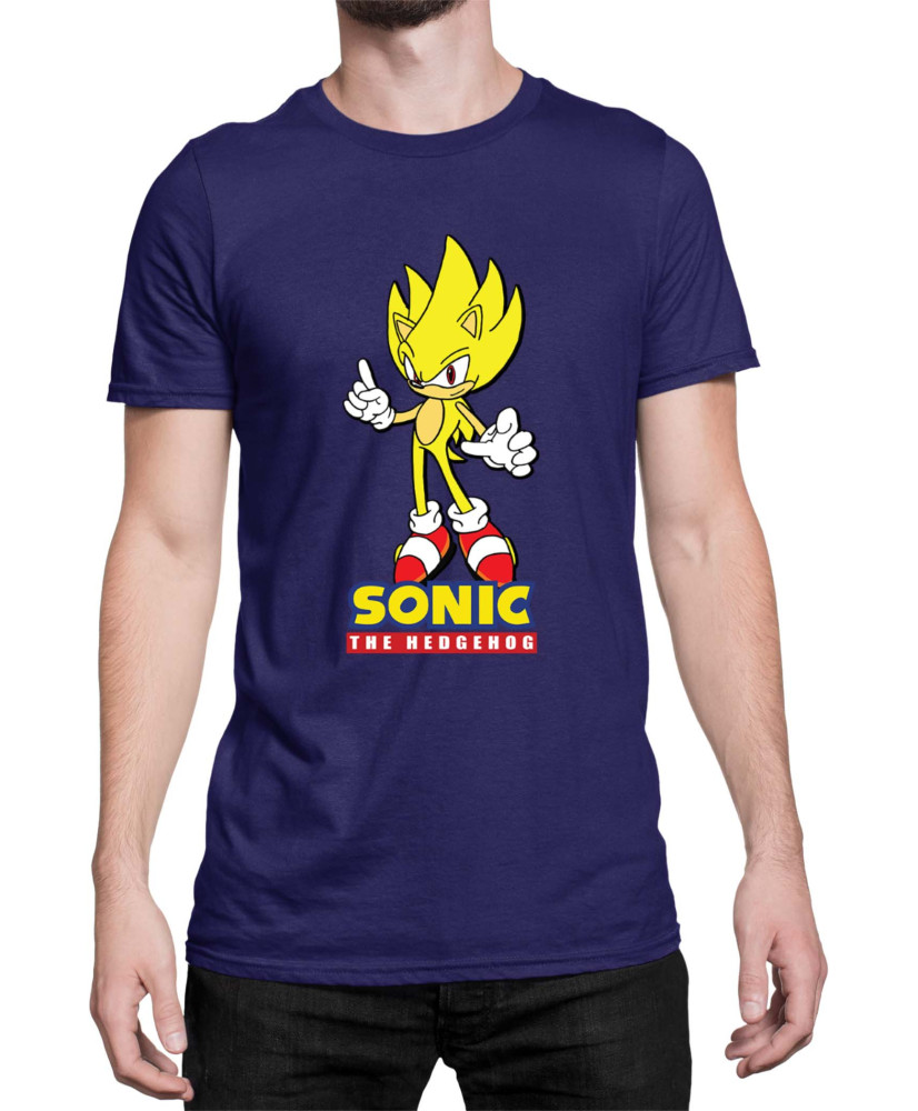Мъжка Тениска Sonic The Hedgehog Sonic Yellow 01