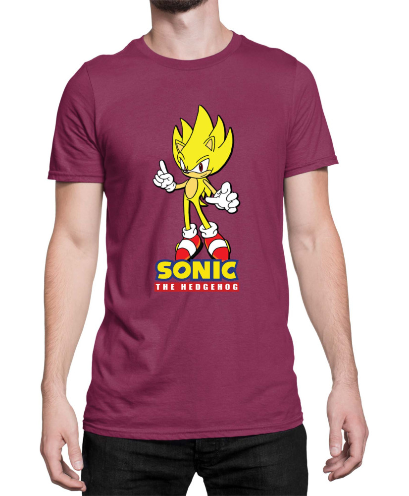 Мъжка Тениска Sonic The Hedgehog Sonic Yellow 01