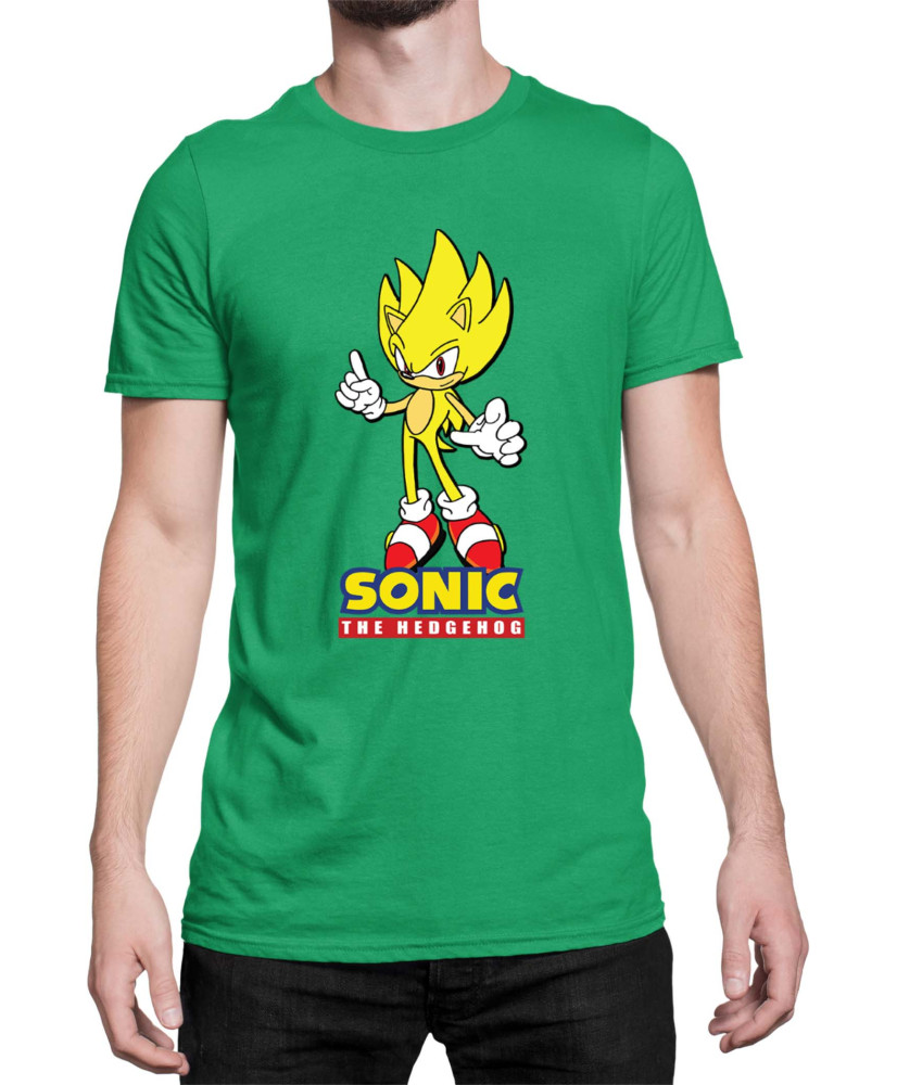 Мъжка Тениска Sonic The Hedgehog Sonic Yellow 01