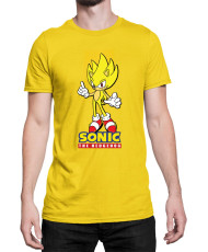 Мъжка Тениска Sonic The Hedgehog Sonic Yellow 01