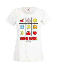 Дамска Тениска Pacman Pac-Man Pacman Game Over