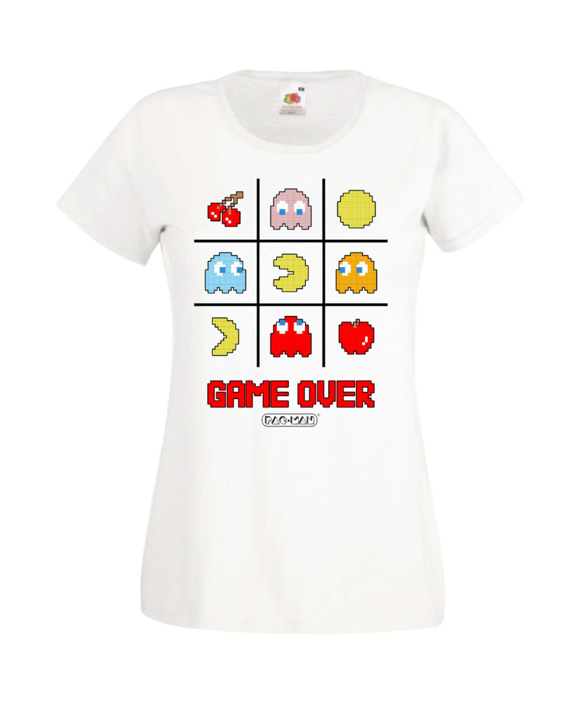 Дамска Тениска Pacman Pac-Man Pacman Game Over Дамска Тениска Pacman Pac-Man Pacman Game Over