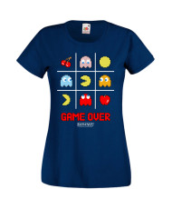 Дамска Тениска Pacman Pac-Man Pacman Game Over