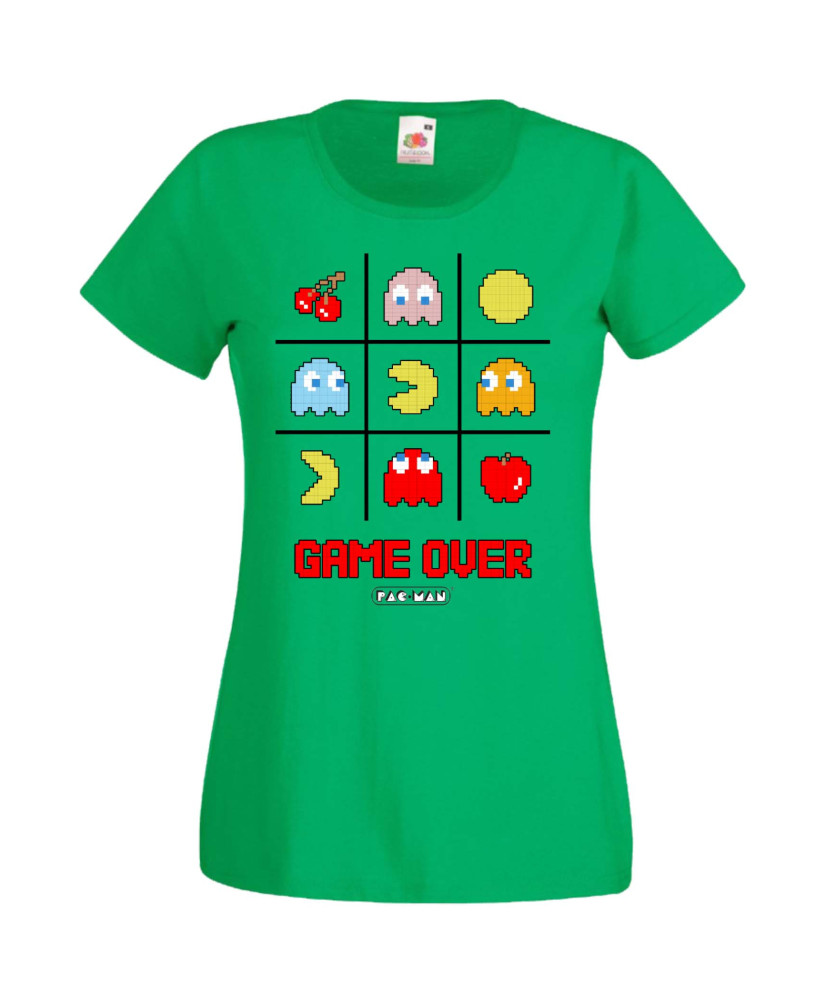Дамска Тениска Pacman Pac-Man Pacman Game Over Дамска Тениска Pacman Pac-Man Pacman Game Over
