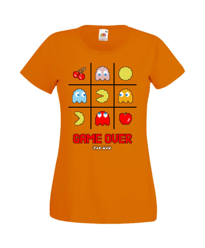 Дамска Тениска Pacman Pac-Man Pacman Game Over Дамска Тениска Pacman Pac-Man Pacman Game Over