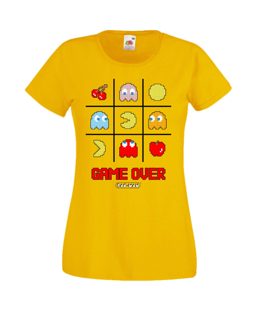 Дамска Тениска Pacman Pac-Man Pacman Game Over Дамска Тениска Pacman Pac-Man Pacman Game Over
